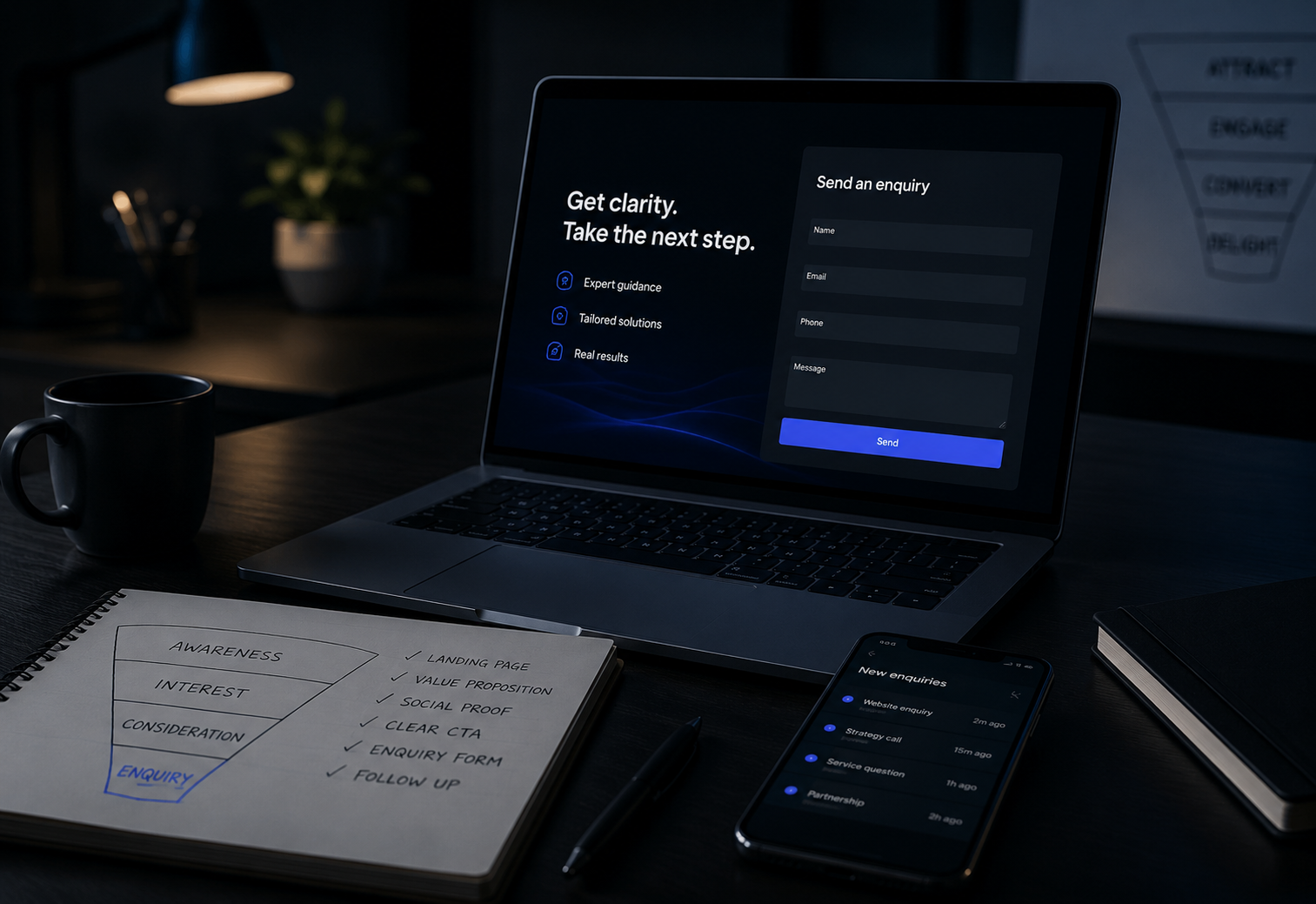 Landing page improvement
